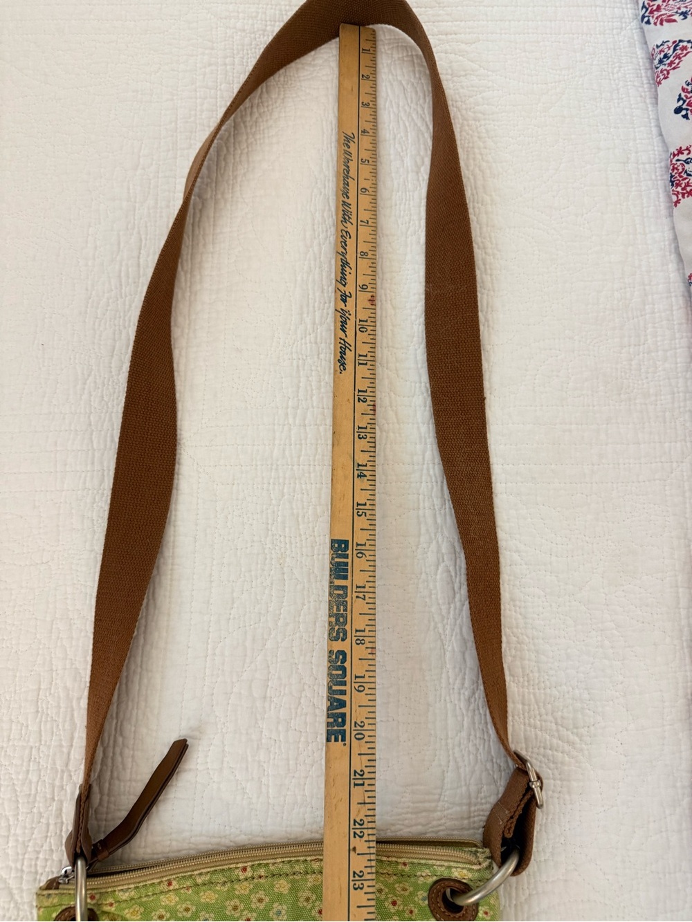 Vintage Fossil Green & Multicolor Crossbody Shoulder Bag - Picture 6 of 8